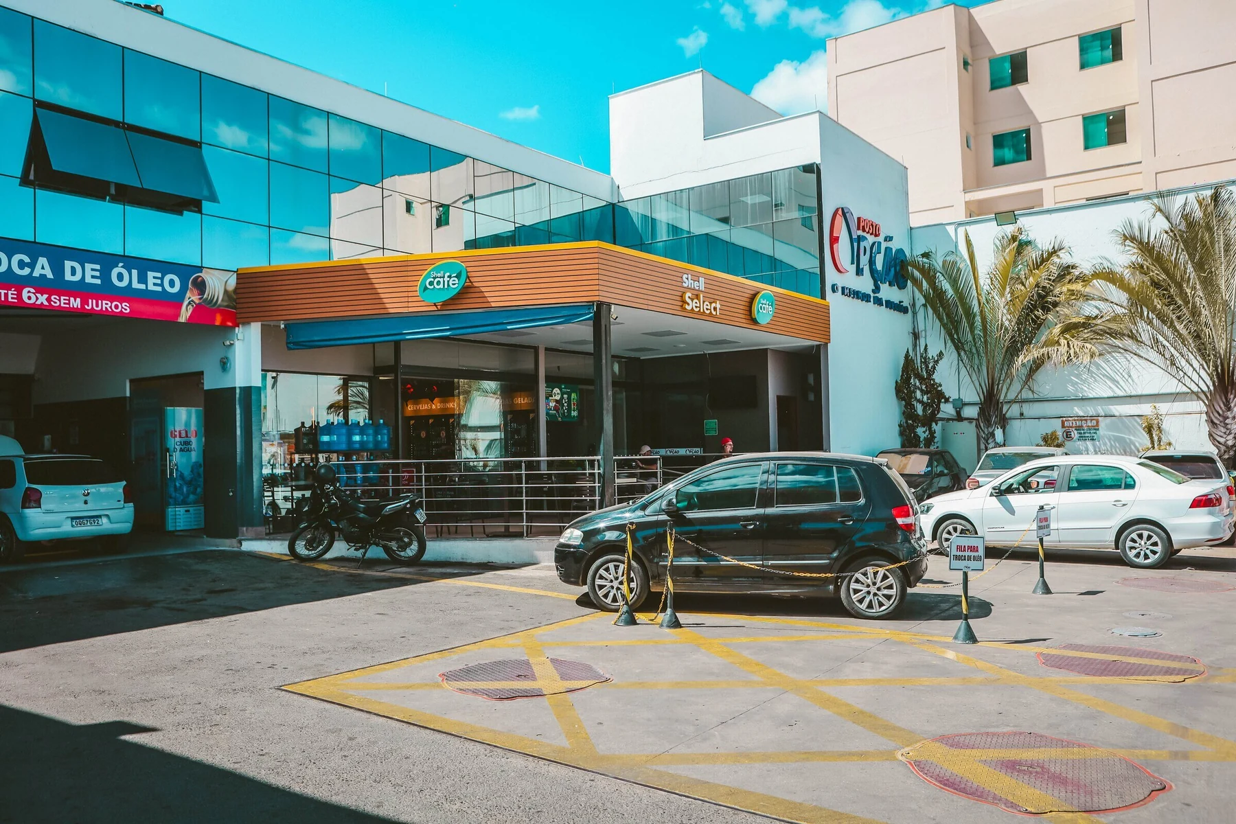 Fachada do Posto Opção Cidade Nova